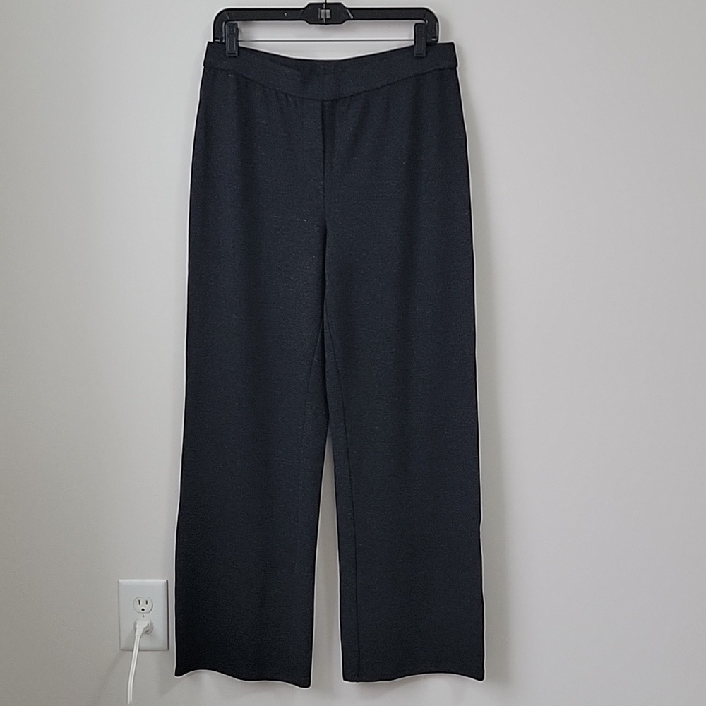 J. Jill Charcoal Wide-Leg Pants Size M